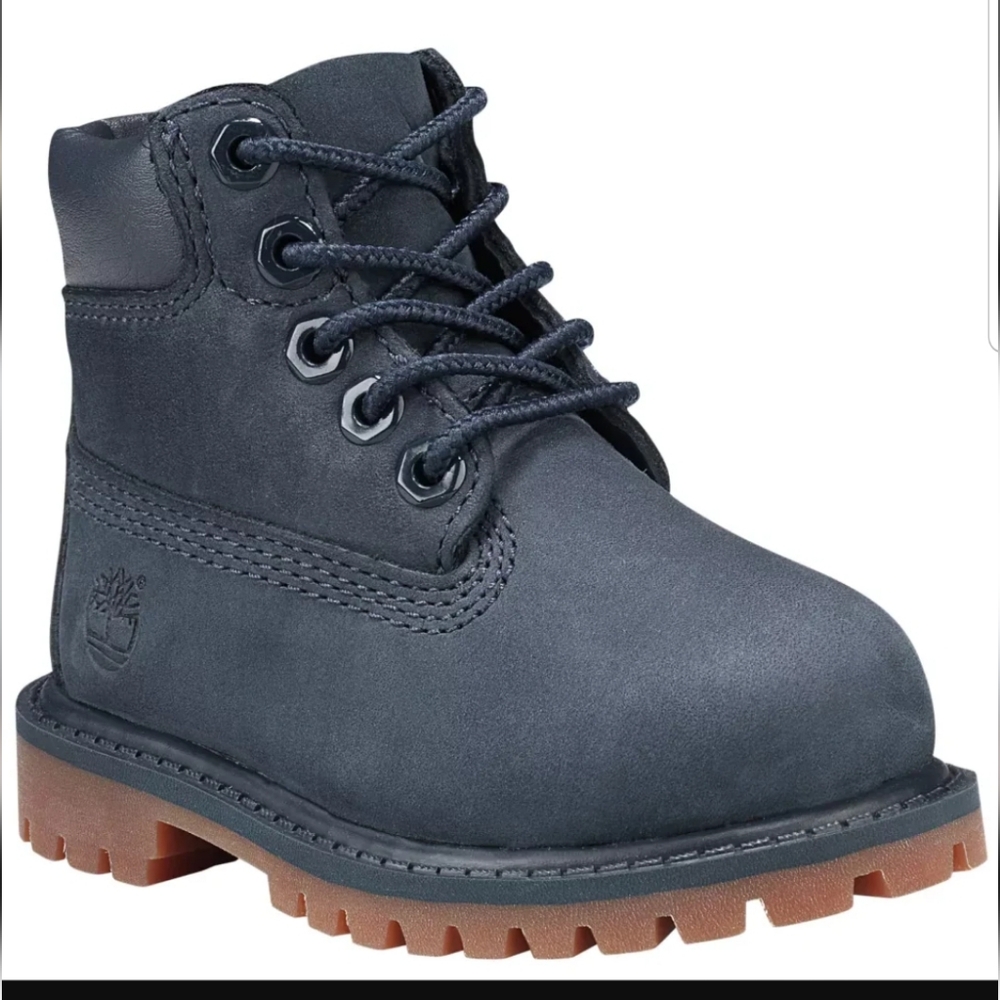 Timberland Toddler Premium 6-Ince Waterproof Boots Size 8.5 in Navy